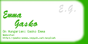 emma gasko business card